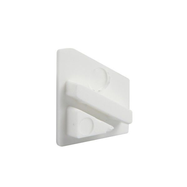 Ändbit för aluminiumprofil trekant Vit