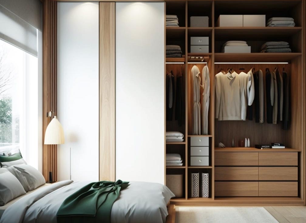 Garderob belysning Klädeskammare