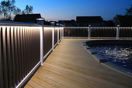 Trädäck belysning LED-list pool