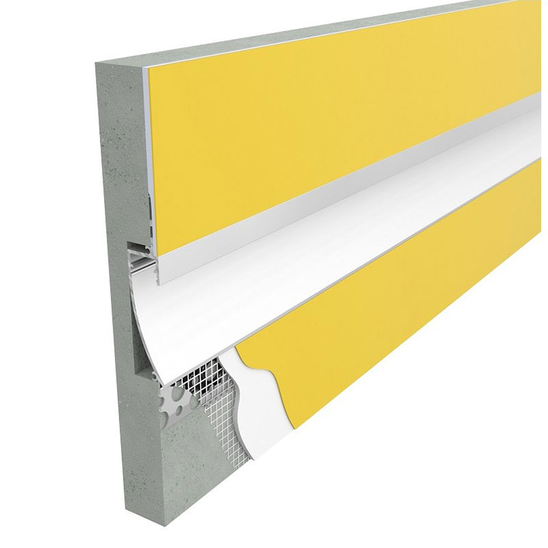 Montering gipsvägg profil Aluminiumprofil gips vag mont